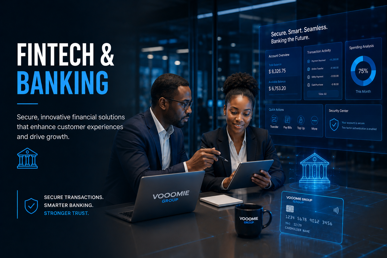 VOOOMIE GROUP - Industries we serve - Fintech & Banking