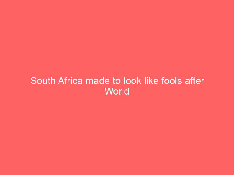 South Africa made to look like fools after World Cup visa issues, says